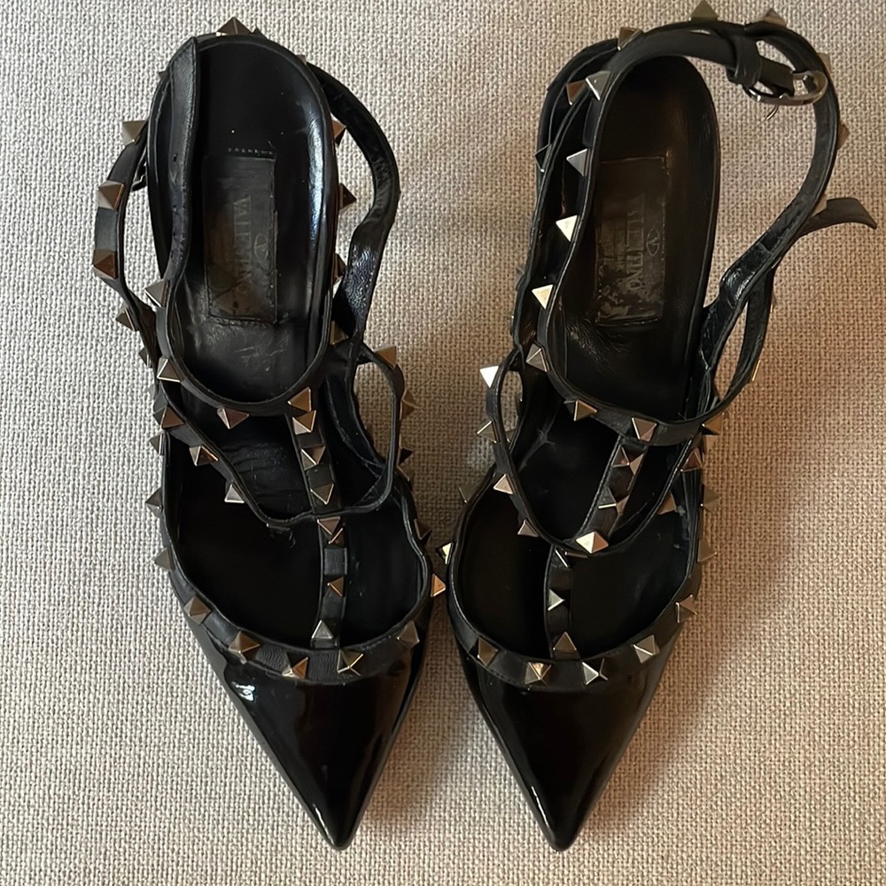VALENTINO Rockstud Caged Ankle Strap Pump